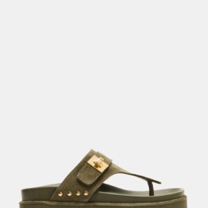 Thona Olive Suede - Image 1
