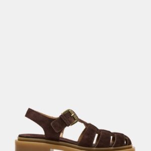 Tope Chocolate Brown Suede - Image 1