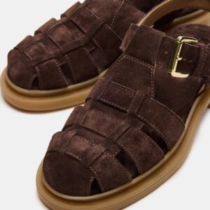Tope Chocolate Brown Suede - Image 3