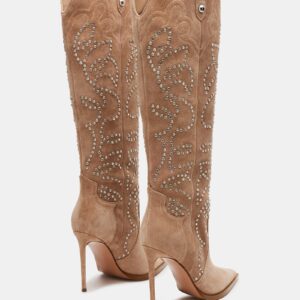Tyrant Taupe Suede Rhinestones - Image 6