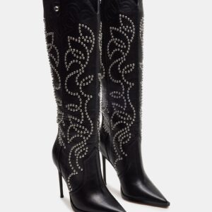 Tyrant Black Leather Studs - Image 3