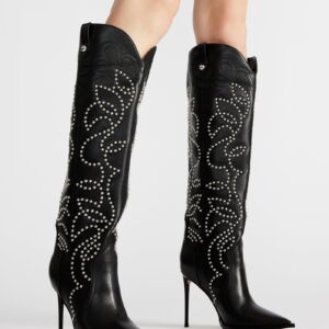 Tyrant Black Leather Studs - Image 2
