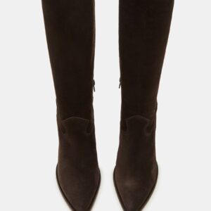 Vesey Chocolate Brown Suede - Image 4