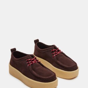 Wayland Chocolate Brown Suede - Image 4