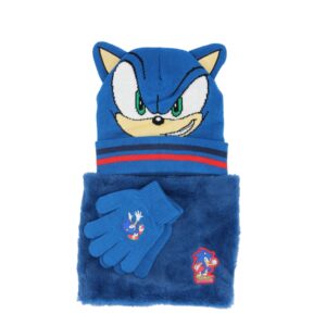 Sonic Hat and scarf and gloves - Image 1