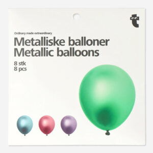 Metallic balloons - 8 pcs - Image 3