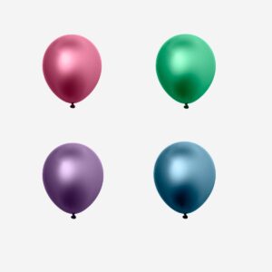 Metallic balloons - 8 pcs - Image 1