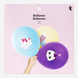 Balloons with prints - 6 pcs - Image 1
