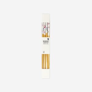Bamboo chopsticks with blossom print - 2 pcs