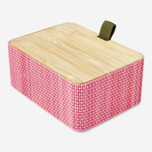 Bamboo storage box with compartments - Image 2