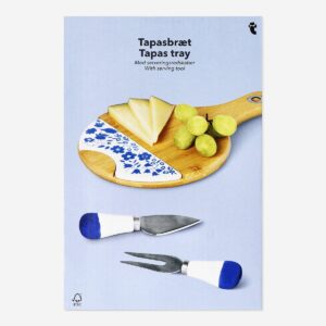 Bamboo tapas tray with serving tools - Image 1