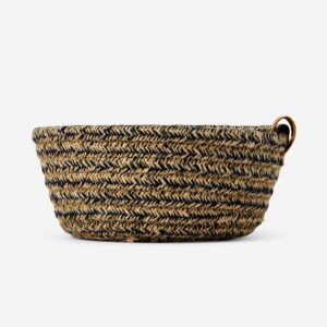 Dark weaved basket - 16 cm - Image 2