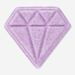 Diamond-shaped pink bath fizzer with raspberry fragrance - Image 3