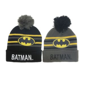 Batman Hat with Pompom - Black / Grey - Image 1