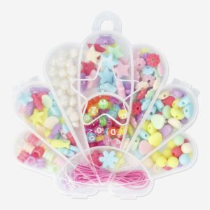 Bead set with string - Seashell inspired