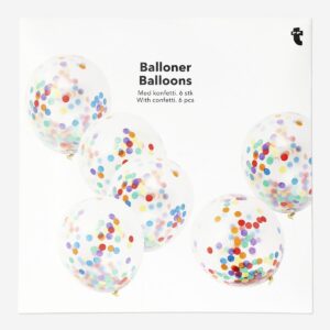 Big balloons with confetti - 6 pcs - Image 1