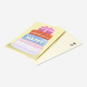 Birthday cake card with envelope - Image 3