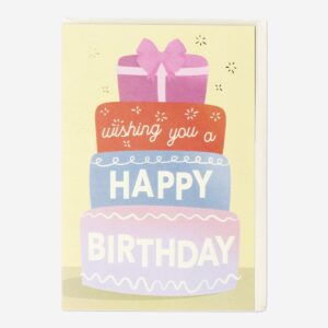 Birthday cake card with envelope