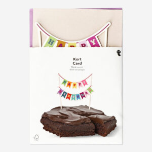 Birthday cup cakes card with envelope
