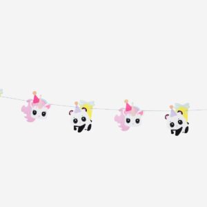 Birthday garland with felt animals - 300 cm - Image 3