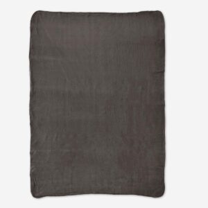 Grey fleece blanket - 130x180 cm - Image 2