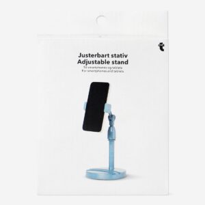 Blue adjustable stand for phone and tablet