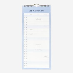 Blue Monthly Wall Calendar - English - Image 1
