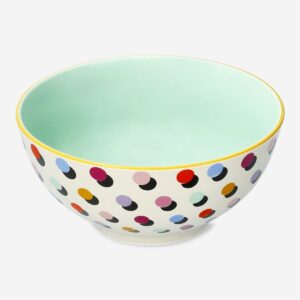 Bowl with multi coloured dots - Image 1