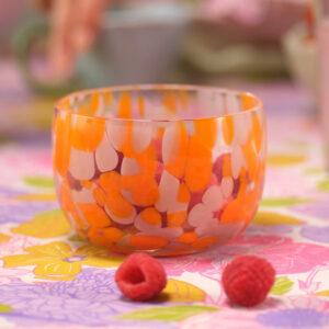 Bowl with orange dots - Image 3