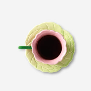 Butterfly mug with saucer - 110 ml - Image 2