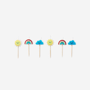 Cake candles. 6 pcs - Image 1