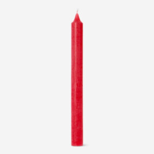 Red Dinner Candle - 24 cm