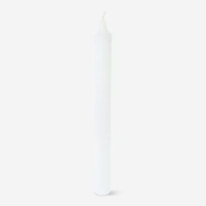 White Dinner Candle - 24 cm - Image 3