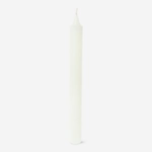 Ivory White Dinner Candle - 24 cm - Image 3