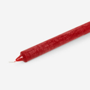 Dark Red Dinner Candle - 25 cm - Image 2