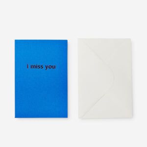 Blue greeting card
