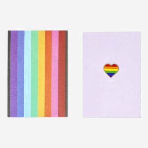 Card with envelope. Pride heart - Image 1