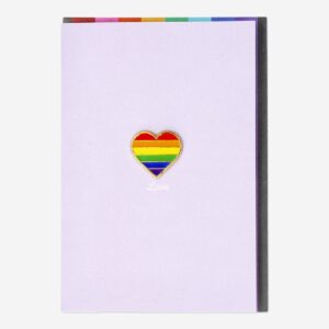 Card with envelope. Pride heart - Image 2