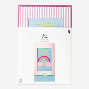Card with pull out unicorn and envelope