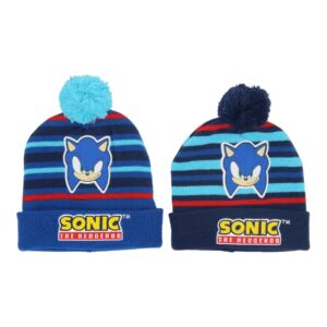 Sonic Hat with embroidery and pompom - Image 1