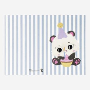 Celebration card with panda and envelope - Image 2