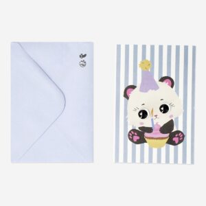 Celebration card with panda and envelope - Image 1