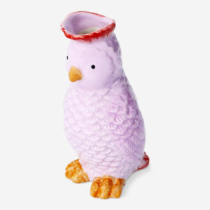 Ceramic tropical bird vase