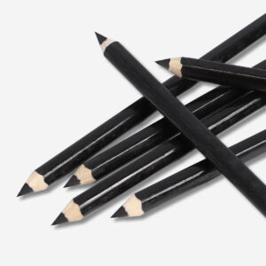 Black Charcoal Pencils - 6 pcs - Image 2