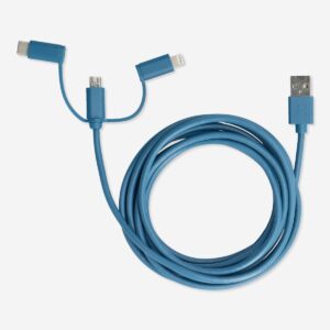 Charging cable. For USB-C, Micro USB and lightning - Image 1