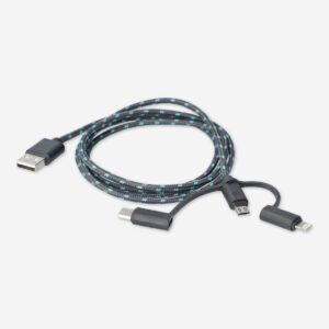 Charging cable. For USB-C, Micro USB and lightning - Image 3