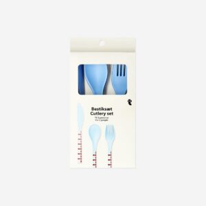 Checkered cutlery set - 6 pcs - Image 2