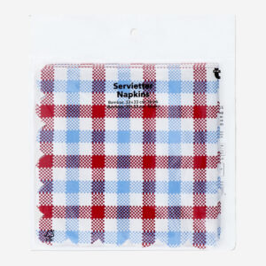Checkered napkins - 16 pcs - Image 2
