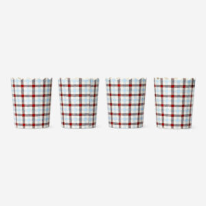 Checkered picnic cups - 4 pcs - Image 3