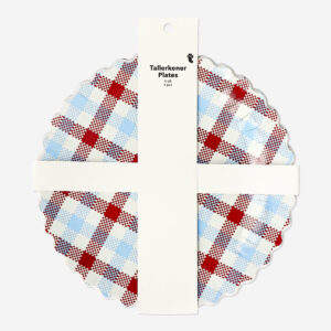 Checkered picnic plates - 4 pcs - Image 2